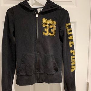 Victoria Secret Black & Yellow Steeler hoodie